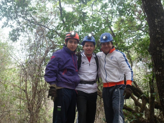 Con el equipo de seguridad